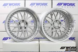 Work VS XX—5x114.3—DEEP DISH 19”s 3 Piece JDM wheels 