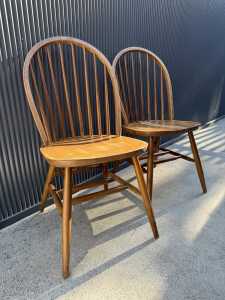 Up for sale are 2 vintage chairs that were made in Slovenia.