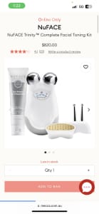 NuFACE Trinity - Complete Facial Toning Kit + NuFACE Silk Crème.
