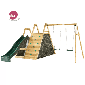 Plum Play Wooden Kids Climbing Wall Swings Jungle Gym Slide PLAY Centr