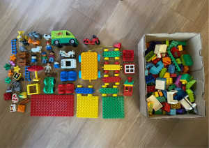 3kg Duplo LEGO Animals People Vehicles Blocks Base Plates