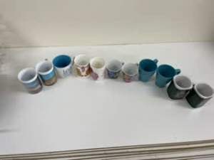 11 Various Ceramic Coffee Cups
