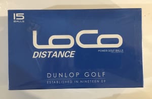 Dunlop Loco Distance Power Golf Balls New Still In Plastic (15 Balls)