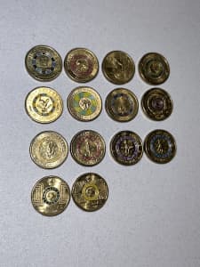 $2 collectable coloured Aus coins