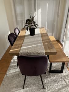 Dining Table, Chairs and Bench Seat