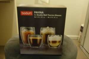Bodum Pavina Double Wall Glasses x 8 NEW in box