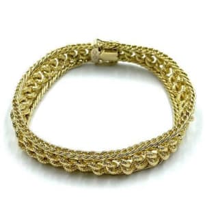 18ct Yellow Gold Bracelet - 19cm 29.95G