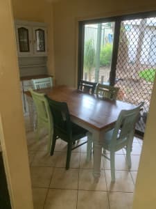 Dining table and matching cupboard