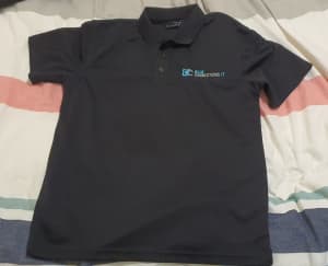 Black Polo IT company shirt, Size S, like NEW, Carlton pickup