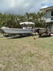 PRICE DROP 6m reef boat and 4m barra dinghy