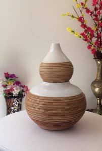 Gourd Shaped, A Pair of Thai Porcelain Vases, Pots