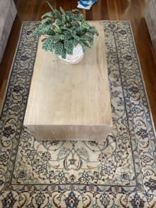 Bohemian Solid white wash coffee table