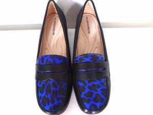 Women’s Shoes, S9, Leather, Black/R Blue, BN, pickup Sth Guildford