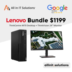 Lenovo PC desktop and monitor Bundle $1199