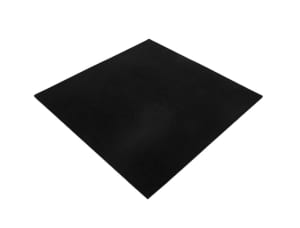 Commercial rubber gym tiles - Plain Black