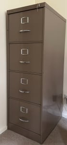 4 drawer, secure locking filing cabinet