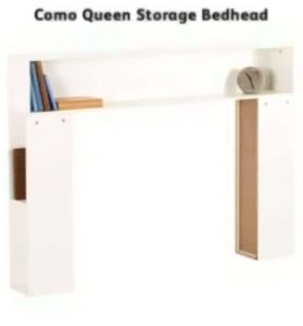 Queen size Como white headboard DELIVERY AVAILABLE