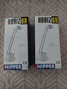 FREE - Pair of Horizon Nipper Halogen Table Lamps