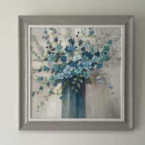 Blue Flower Wall Hanging / Picture