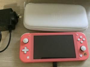 Nintendo switch lite with games