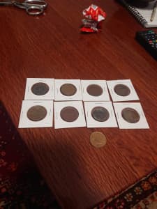 Australian half pennies 