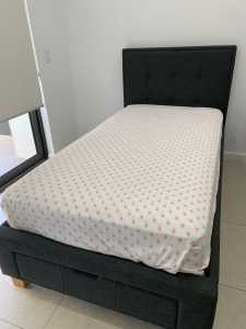 Halo King Single Bed with Mattress - only used for 6 months