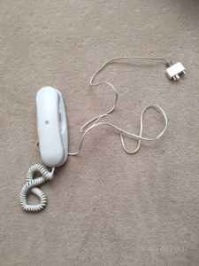 free vintage telephone white colour