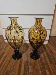 Animal Print Glass Vases