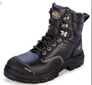 👀Oliver Black Lace Up Steel Cap Work Boots 🥾 AU10 / US11