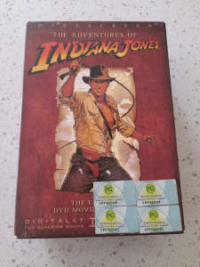 Indiana Jones MOVIE 4 DVD BOX SET Lucasfilm Widescreen Mint Rare 