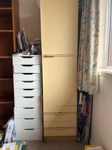 Wardrobe, small suitable for childs room, with two drawers underneath