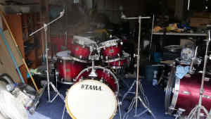 TAMA Silverstar All Birch Drum Kit with Tama Pedals and Stands