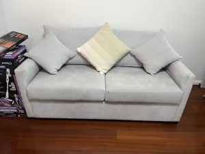 Grey 2 seater sofa bed