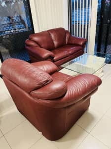 Lounge Suite 3-pc Genuine Leather from Italy