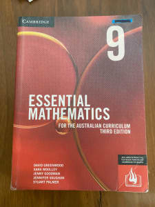 Cambridge Essential Maths Yr 9 for Australian curriculum 3rd ed