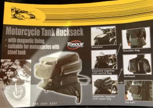 Motorcycle magmatic tank rucksack bag
