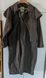Full Length Oilskin Coat - Size M - Never Worn