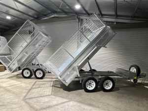 10x5 hydraulic tipping trailer 3500kg gvm Extras