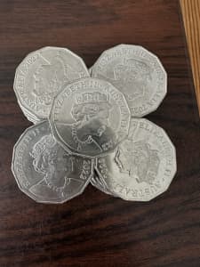 50c coins 2022 from bank rolls