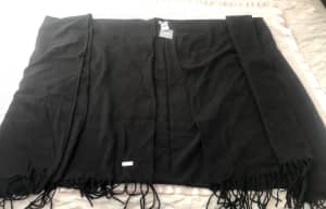 Just Jeans Black Shawl/Poncho~$59.95 ~Brand New With Tags