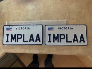 Vic custom plates : IMPLAA … to suit any Chev Impala 