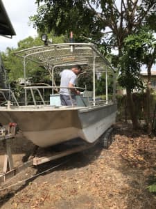 Old Aluminium Survey Boat