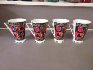 ENGLISH WREN GIFTWARE HOUSE OF CARDS BONE CHINA CUPS $20 LOT