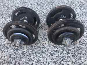 Dumbbells weights gym equipment fitness