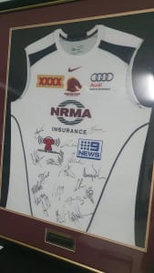 Brisbane broncos signed shirt