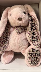 Personalised baby teddy/ Easter bunny- Niche by Neish
