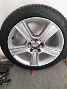 Mercedes alloy wheel. 