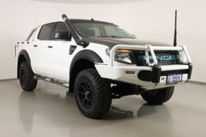2014 Ford Ranger PX XL 3.2 (4x4) White 6 Speed Manual Double Cab Pick Up