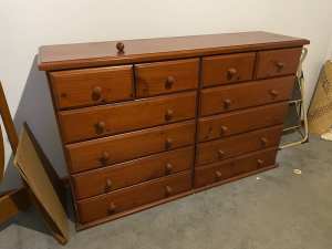 Wooden drawers in good condition