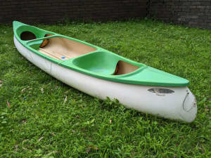 Fibreglass Canoe with motor mount